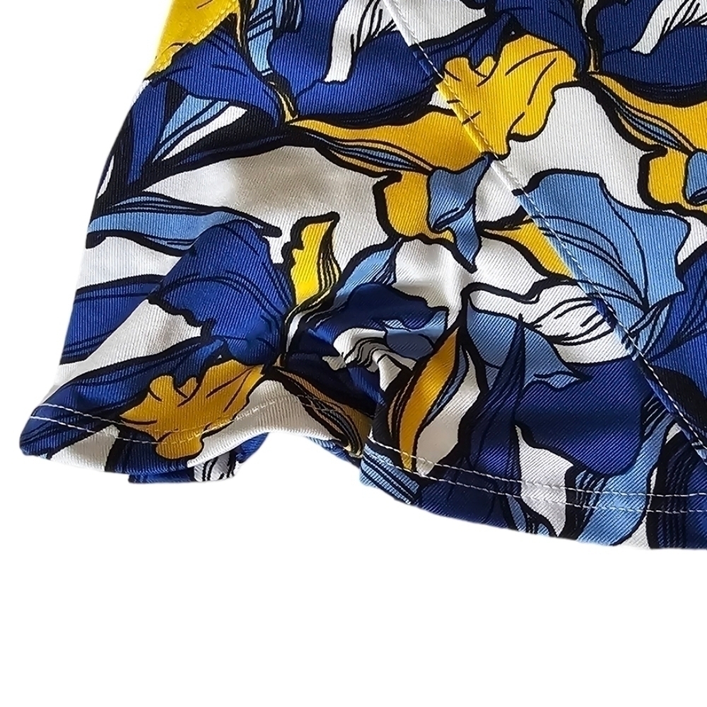 NWT Tail Skirt with Built-in Short, Blue and Yellow Floral, Size XXL - Picture 5 of 16